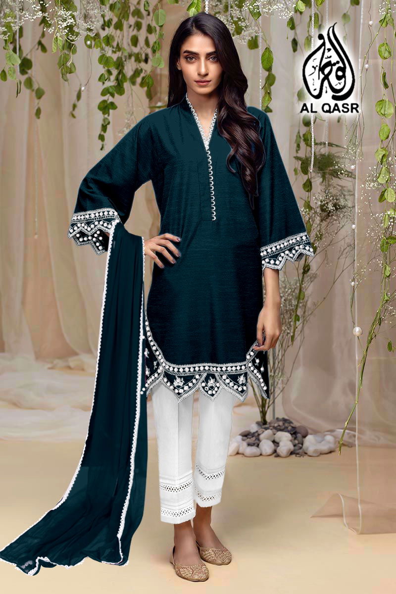 Al Qasr 1201 New Heavy Ethnic Wear Georgette Ready Made Collection